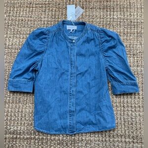 Dear John Rowan Denim Top size Large new
L